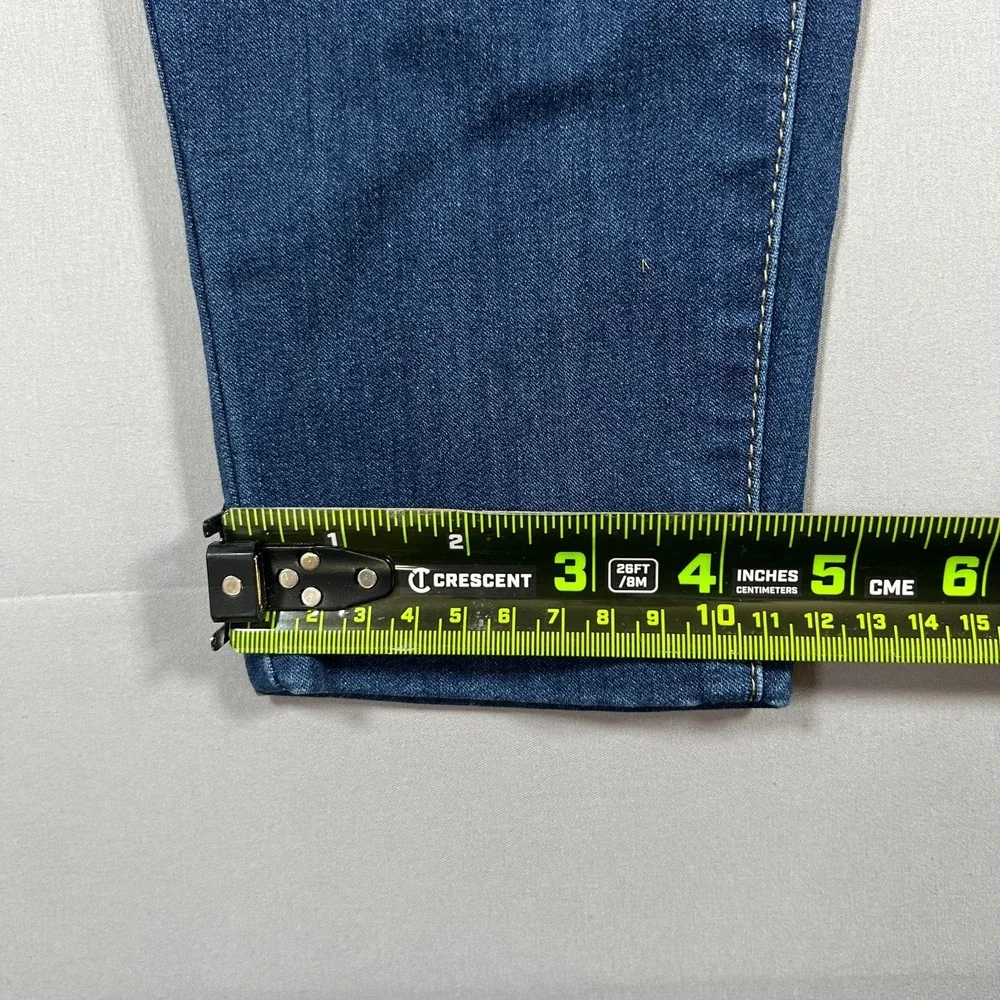 Cello Skinny Jeans Womens 7x28 Blue Whiskered Denim Cotton Medium Wash Mid Rise